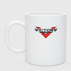 Кружка керамическая Victory USA Мото Лого Z, цвет: белый