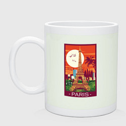 Кружка керамическая Париж, цвет: фосфор