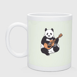 Кружка керамическая Панда гитарист Panda Guitar, цвет: фосфор