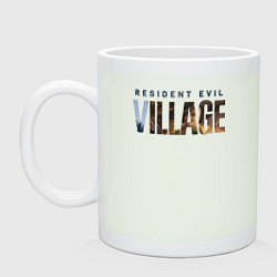 Кружка керамическая Resident Evil 8 Village Logo, цвет: фосфор