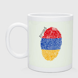 Кружка керамическая Армения - Гордость, цвет: фосфор