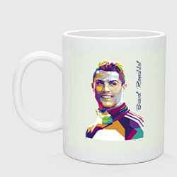 Кружка керамическая Bravo! Ronaldo!, цвет: фосфор
