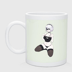 Кружка керамическая Nier 2b, цвет: фосфор