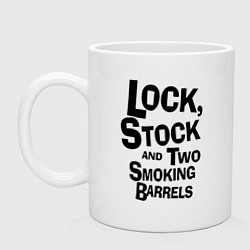 Кружка керамическая Lock, Stock and Two Smoking Barrels Лого цвета белый — фото 1