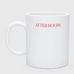 Кружка керамическая AFTER HOURS - THE WEEKND, цвет: белый