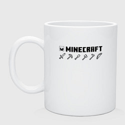 Кружка керамическая Minecraft Hemlet, цвет: белый