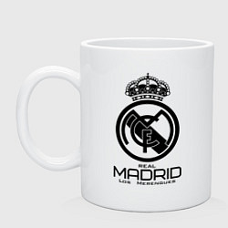 Кружка керамическая Real Madrid, цвет: белый