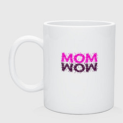 Кружка керамическая MOM, цвет: белый