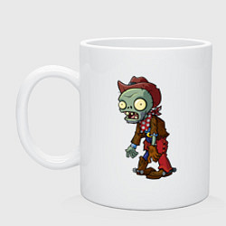 Кружка керамическая Cow Zombie, цвет: белый