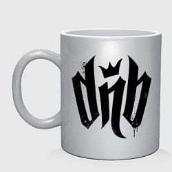 Кружка керамическая DnВ, цвет: серебряный