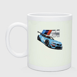 Кружка керамическая BMW M Performance Motorsport, цвет: фосфор