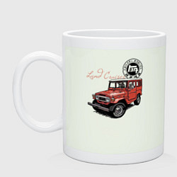 Кружка керамическая Toyota Land Cruiser Retro, цвет: фосфор