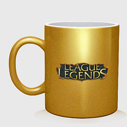Кружка керамическая Лига Легенд League Of Legends, цвет: золотой