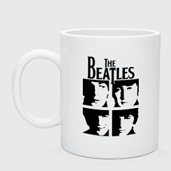 Кружка керамическая The Beatles - legendary group!, цвет: белый
