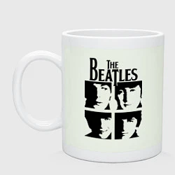 Кружка керамическая The Beatles - legendary group!, цвет: фосфор