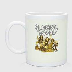 Кружка керамическая Municipal Waste - трэшовая компашка!, цвет: фосфор