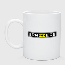 Кружка керамическая Brazzers, цвет: белый