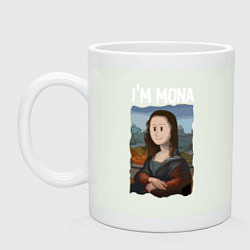 Кружка керамическая Я МОНА IM MONA, цвет: фосфор