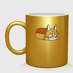 Кружка керамическая Сенко хлеб, цвет: золотой
