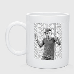 Кружка керамическая Lil Timmy Tim Statistics, цвет: белый