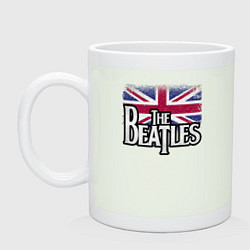 Кружка керамическая The Beatles Great Britain Битлз, цвет: фосфор