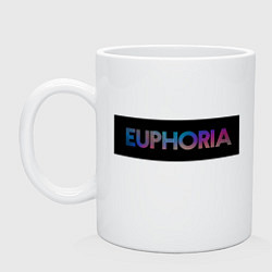 Кружка керамическая Сериал Euphoria - Эйфория, цвет: белый