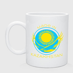 Кружка керамическая Сделано в Казахстане, цвет: белый