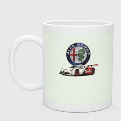 Кружка керамическая Alfa Romeo - motorsport, цвет: фосфор
