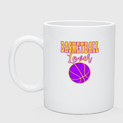 Кружка керамическая Basketball Lover, цвет: белый