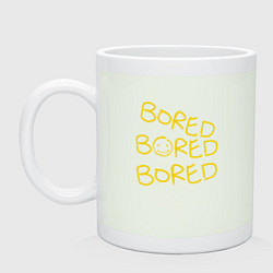 Кружка керамическая Bored Bored Bored, цвет: фосфор
