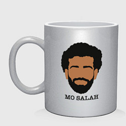 Кружка керамическая Mo Salah Liverpool, цвет: серебряный