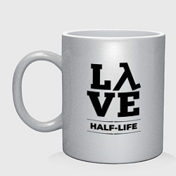 Кружка керамическая Half-Life Love Classic, цвет: серебряный