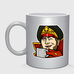 Кружка керамическая Ciaphas Cain Mug mug, цвет: серебряный