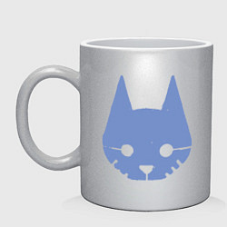 Кружка керамическая Stray Blue, цвет: серебряный