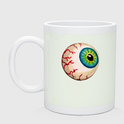 Кружка керамическая Глаз зомби, цвет: фосфор