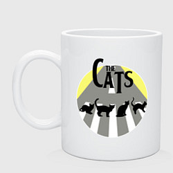 Кружка керамическая The Cats, цвет: белый