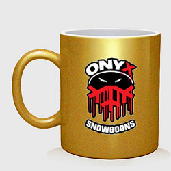 Кружка керамическая Onyx - snowgoons, цвет: золотой