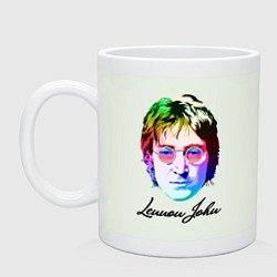 Кружка керамическая Леннон Джон, цвет: фосфор