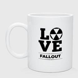 Кружка керамическая Fallout love classic, цвет: белый