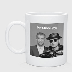 Кружка керамическая Pet shop boys, цвет: белый