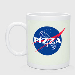 Кружка керамическая Nasa - pizza, цвет: фосфор