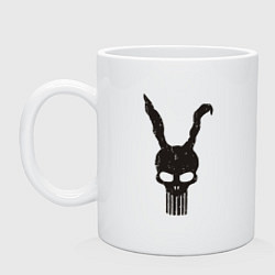 Кружка керамическая Donnie Darko punisher, цвет: белый