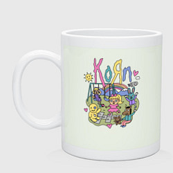 Кружка керамическая Мультяшный Корн, цвет: фосфор