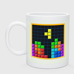 Кружка керамическая Tetris, цвет: фосфор