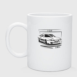 Кружка керамическая Toyota Supra MK3, цвет: белый