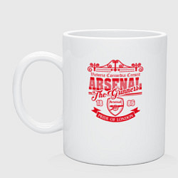 Кружка керамическая Arsenal 1886, цвет: белый