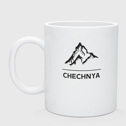 Кружка керамическая Чечня Россия, цвет: белый