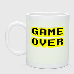 Кружка керамическая Черно-желтый конец игры, цвет: фосфор