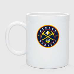 Кружка керамическая Denver Nuggets, цвет: белый