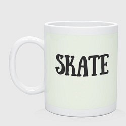 Кружка керамическая Skate, цвет: фосфор